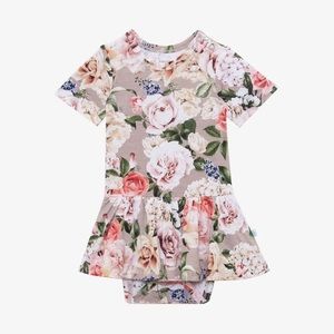 Posh Peanut short sleeve twirl bodysuit (Bamboo)